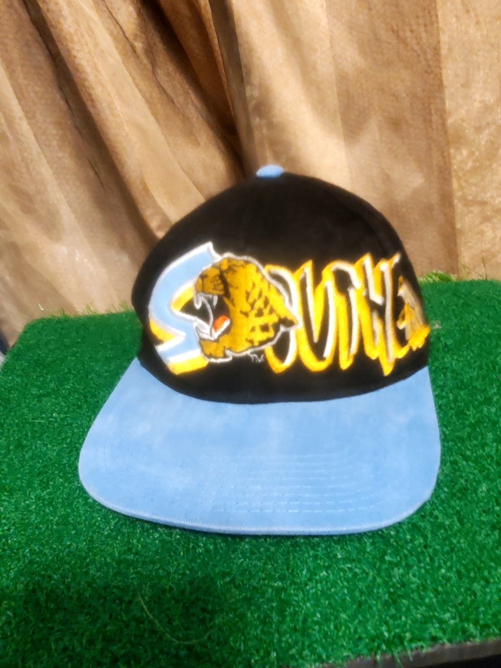 Mens Vintage Snspback Southern Jaguars Flatbill Cap - Picture 3 of 9